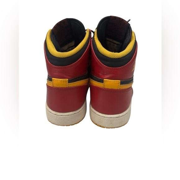 Kid’s Air Jordan 1 Retro OG Highlight Reel High Tops: Red. Black & Yellow: 6Y - Picture 8 of 11